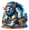 Duende Trolls con Tesoro