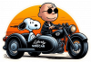 Snoopy y Charlie motorizados