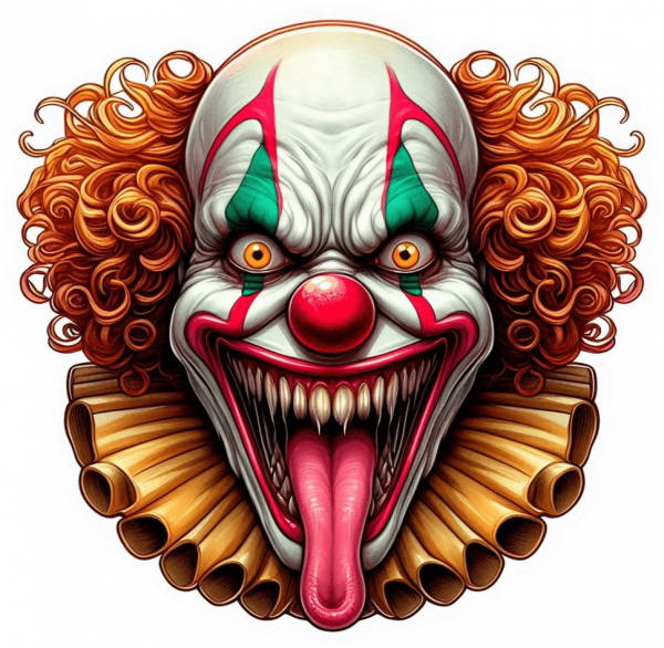 Cara de Payaso del terror