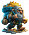 Duende Trolls con Tesoro
