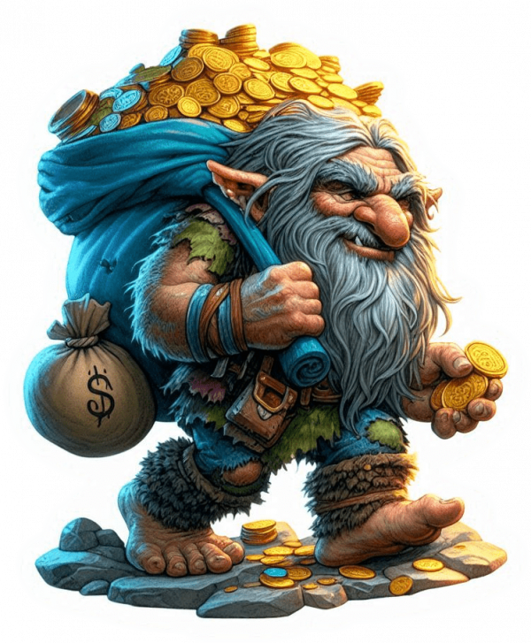 Duende Trolls con Tesoro