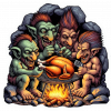Duendes Trolls Comiendo