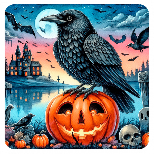 Cuervo sobre Calabaza