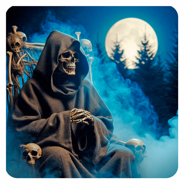 La Muerte en trono