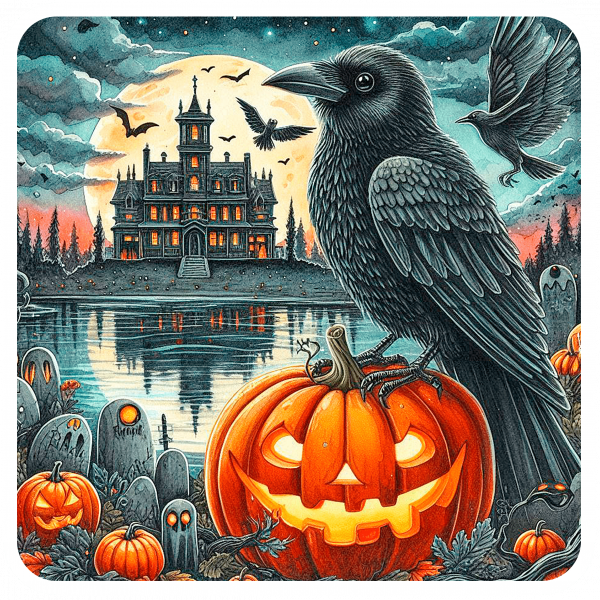 Cuervo sobre Calabaza