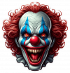 Cara de Payaso del terror