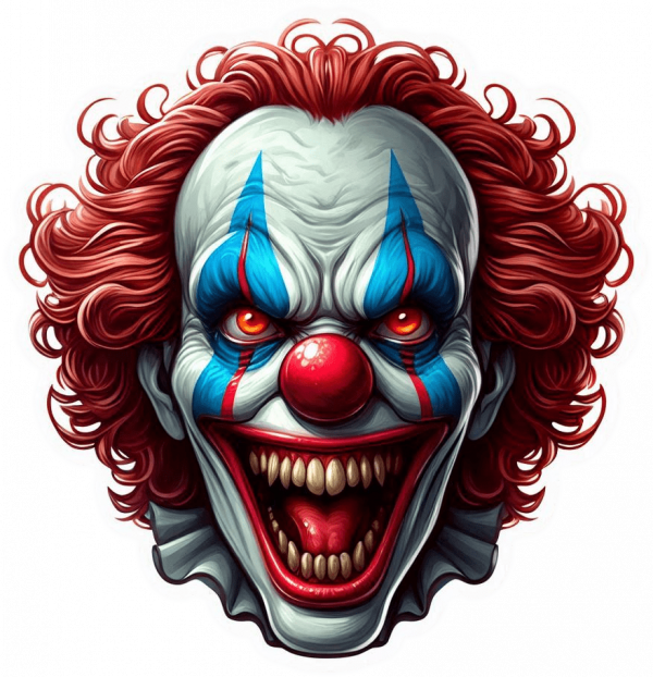 Cara de Payaso del terror
