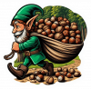 Duende Elfos con Saco de Comida