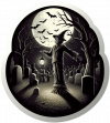 Espantajo en Cementerio