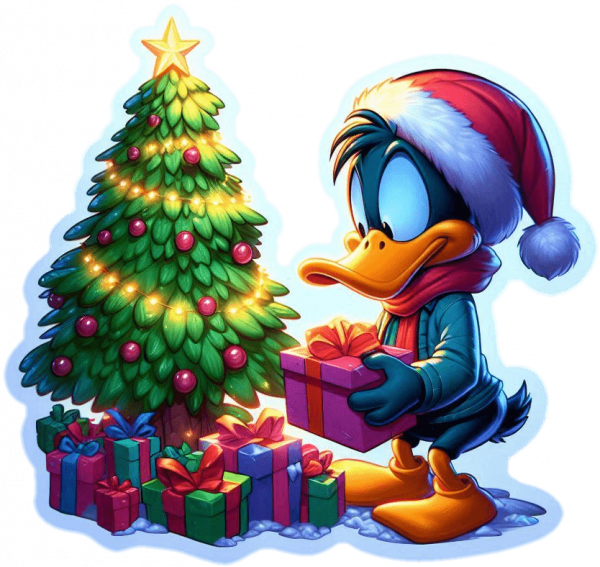El Pato Lucas en noche buena