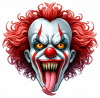 Cara de Payaso del terror