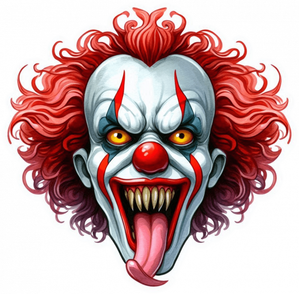 Cara de Payaso del terror