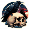 Cuervo Sobre cadavera