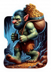 Duende Trolls con Tesoro