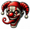 Cara de Payaso terrorifico