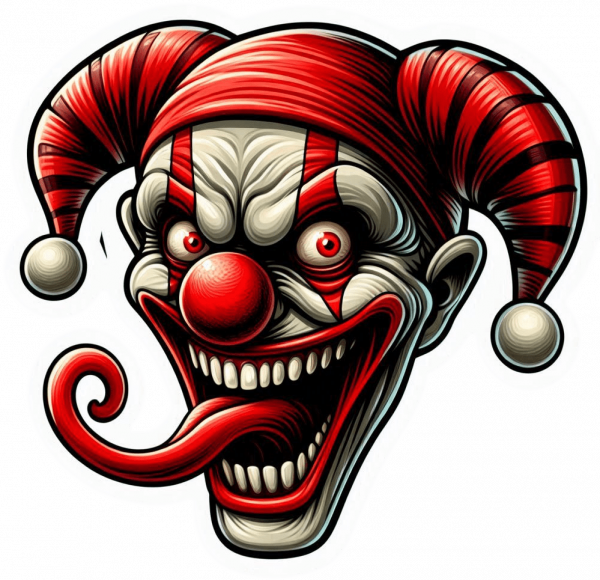 Cara de Payaso terrorifico