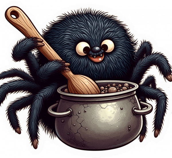 Araña Cocinando Pocion