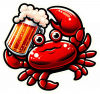 Cangrejo y cerveza