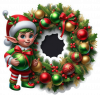 Corona de Duende de navidad