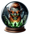 Duende Leprechaun En Bola de Cristal
