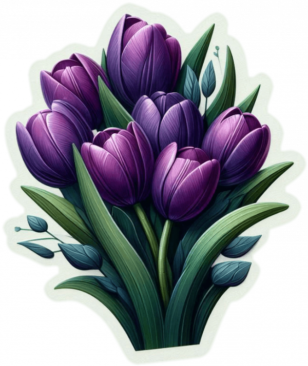 Tulipanes Violetas