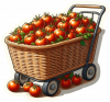 Tomates en carreta