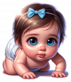Bebe Niña Gateando