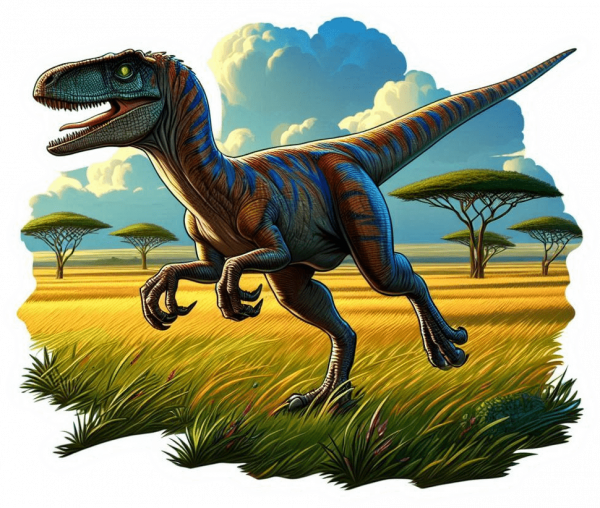 Velociraptor caza por Prado
