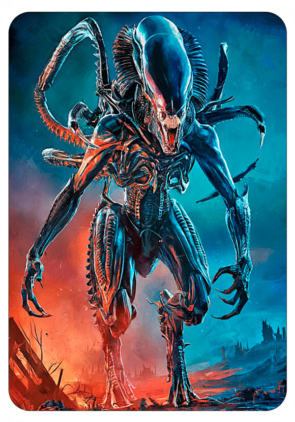 Alienigena Xenomorfo tarjetica