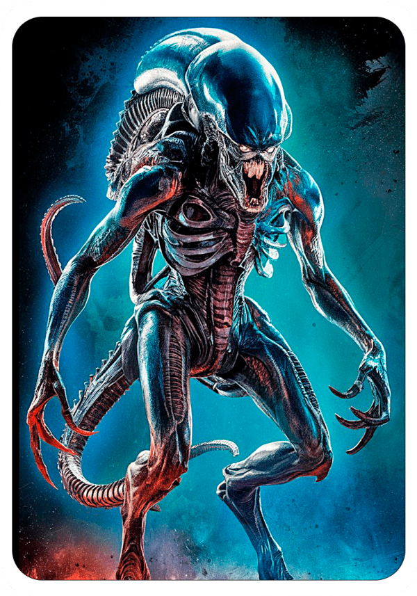 Alienigena Xenomorfo tarjetica