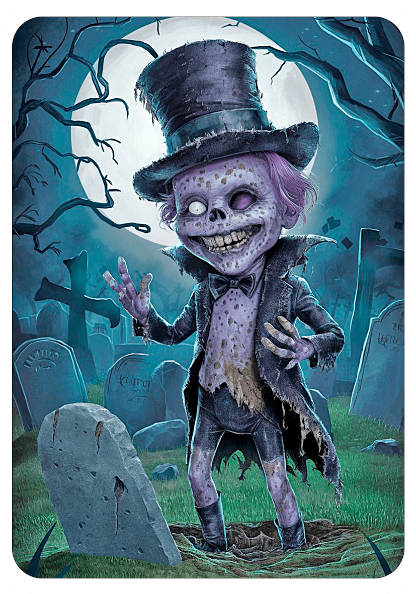 Zombie Halloween tarjetica