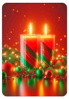 Velas de Navidad Tarjetica