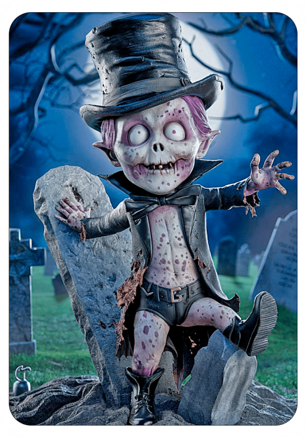 Zombie Halloween tarjetica