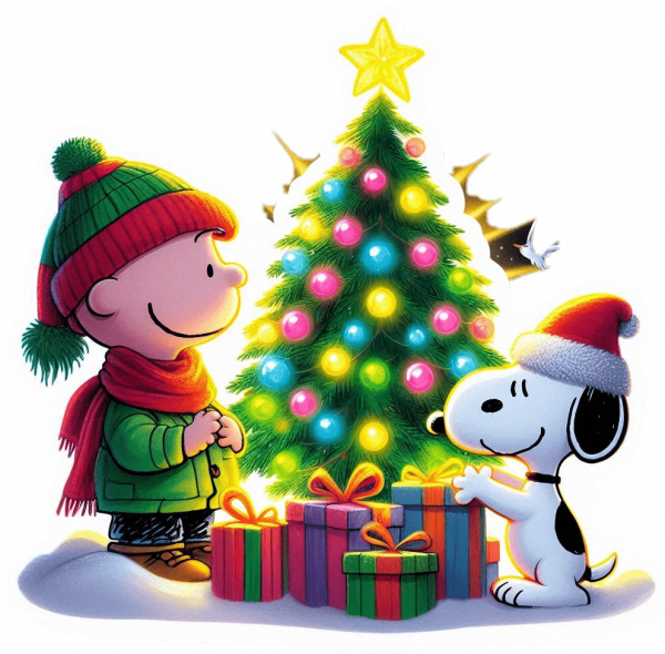 Charlie Brown y Snoopy en Navidad