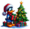El pato Lucas en Noche Buena