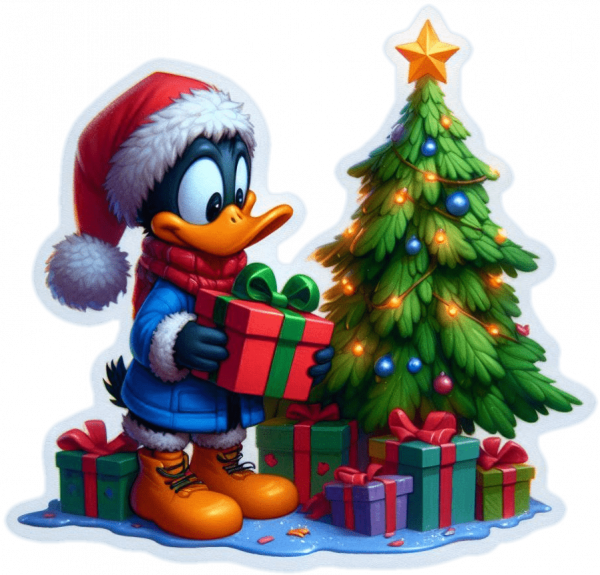 El pato Lucas en Noche Buena