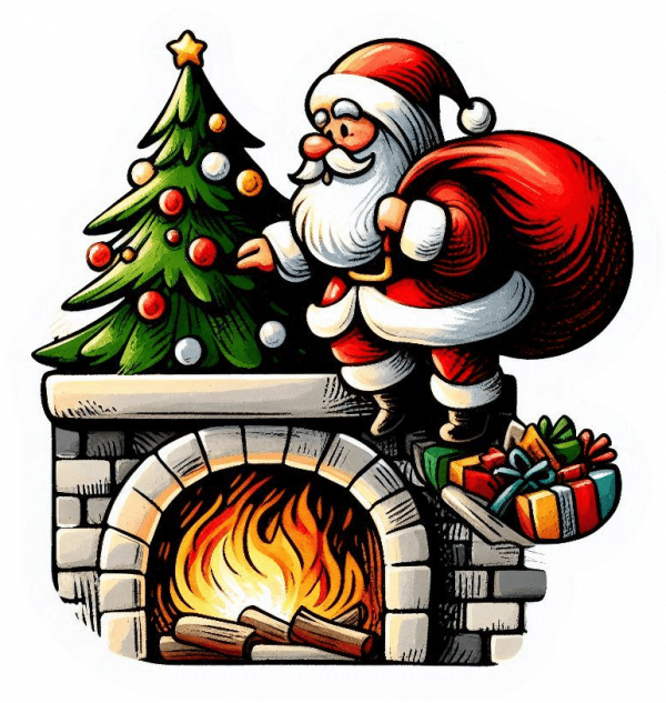 Santa Claous y arbolito