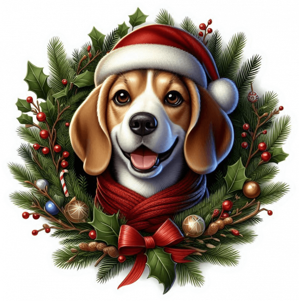 Beagle de navidad