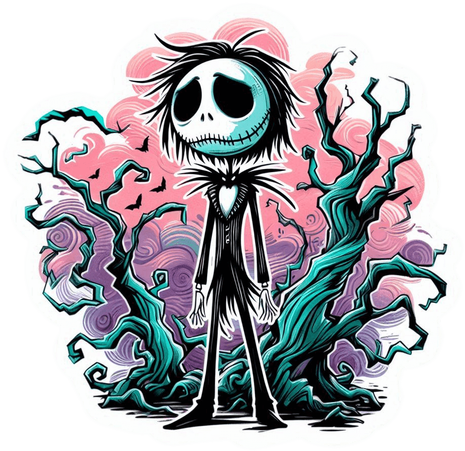 2039-Jack y Arbol seco Gotico 02 Jack Skellington