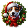 Jack Russel de Navidad
