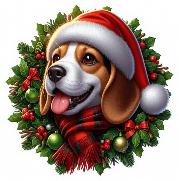 Beagle de navidad