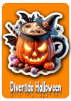 Calabaza Halloween Tarjetica