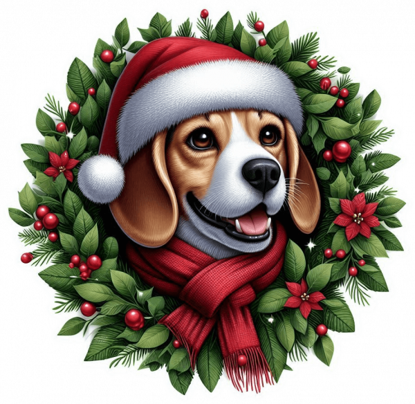 Beagle de navidad
