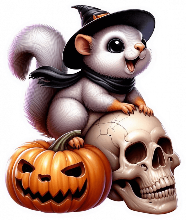 Ardilla y Halloween