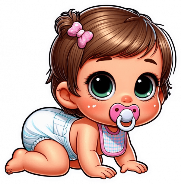 Bebe con Babero