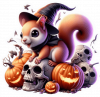 Ardilla y Halloween