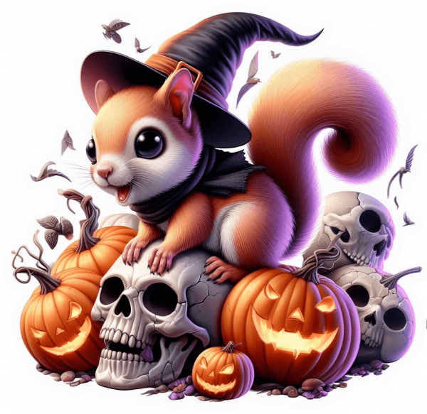 Ardilla y Halloween