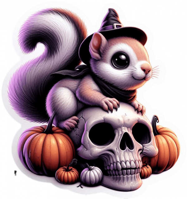 Ardilla y Halloween
