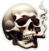 Craneo Fumando Tabaco