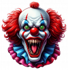 Cara de Payaso del terror